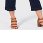 Style & Co Women's Belted Denim Capri Pants Blue Size 6