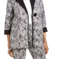 JM Collection Women's Single Button Trapeze Jacket Black Size X-Small