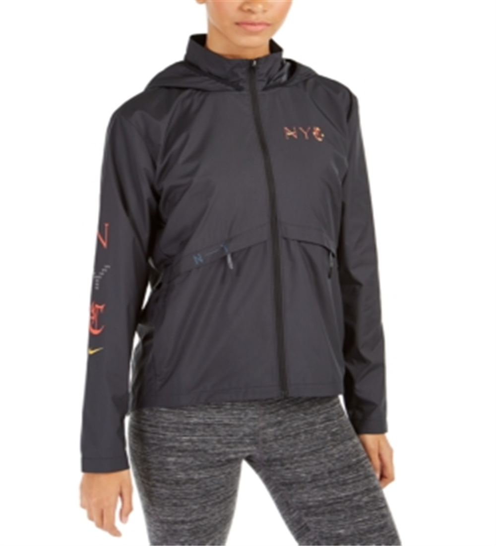 Nike Women's Essential Nyc Running Jacket Black Size Small