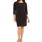 JM Collection Women's Metallic Grommet Sleeve Sheath Dress Purple Size X-Large