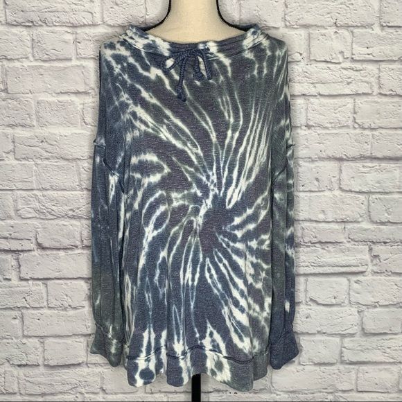Free People Women's Best Catch Sweatshirt Blue Size -XS