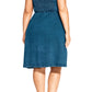 City Chic Women's Trendy Cotton Denim Button Front Dress Blue Size 16W