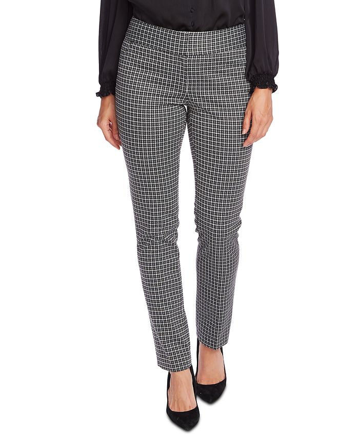 Vince Camuto Women's Classic Check Pants Gray Size 4
