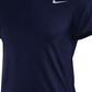Nike Women's Team Legend Short Sleeve T-Shirt Blue Size XX-Large