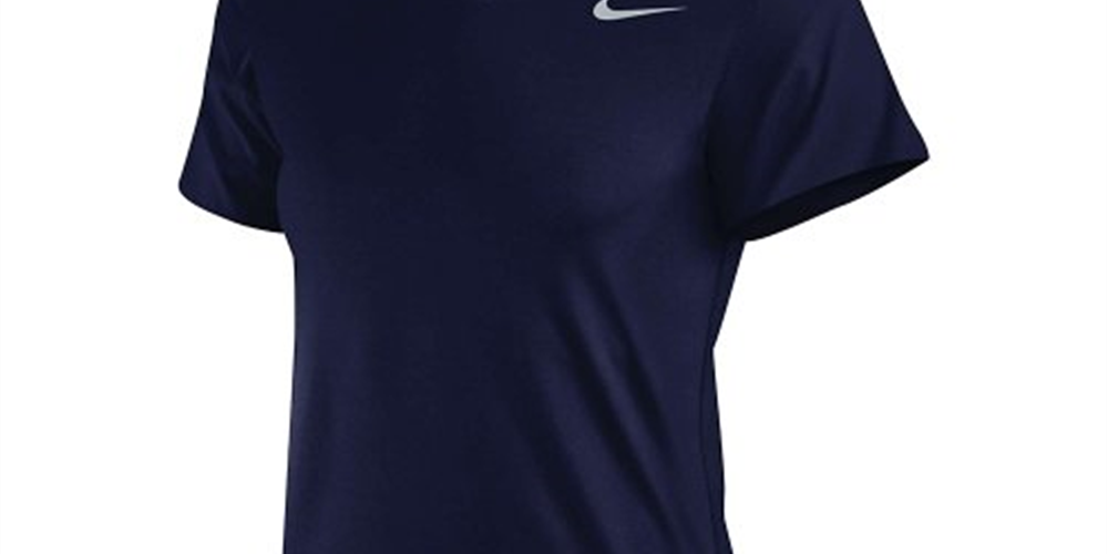 Nike Women's Team Legend Short Sleeve T-Shirt Blue Size XX-Large
