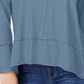 Style & Co Women's Cotton High Low Top Blue Size M