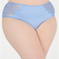 IINC International Concepts Women's Plus Lace Inset Bikini Hipster Panty Blue Size 2X