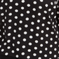 Alfani Women's Plus Polka Dot Top Black Size 4X