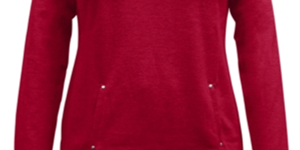 Karen Scott Women's Half Zip Top Red Size Small
