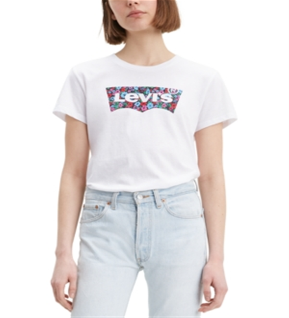 Levi's Women's Batwing the Perfect T-Shirt White Size X-Small