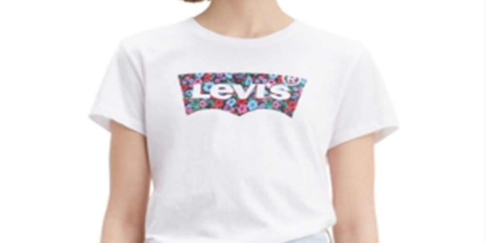 Levi's Women's Batwing the Perfect T-Shirt White Size X-Small