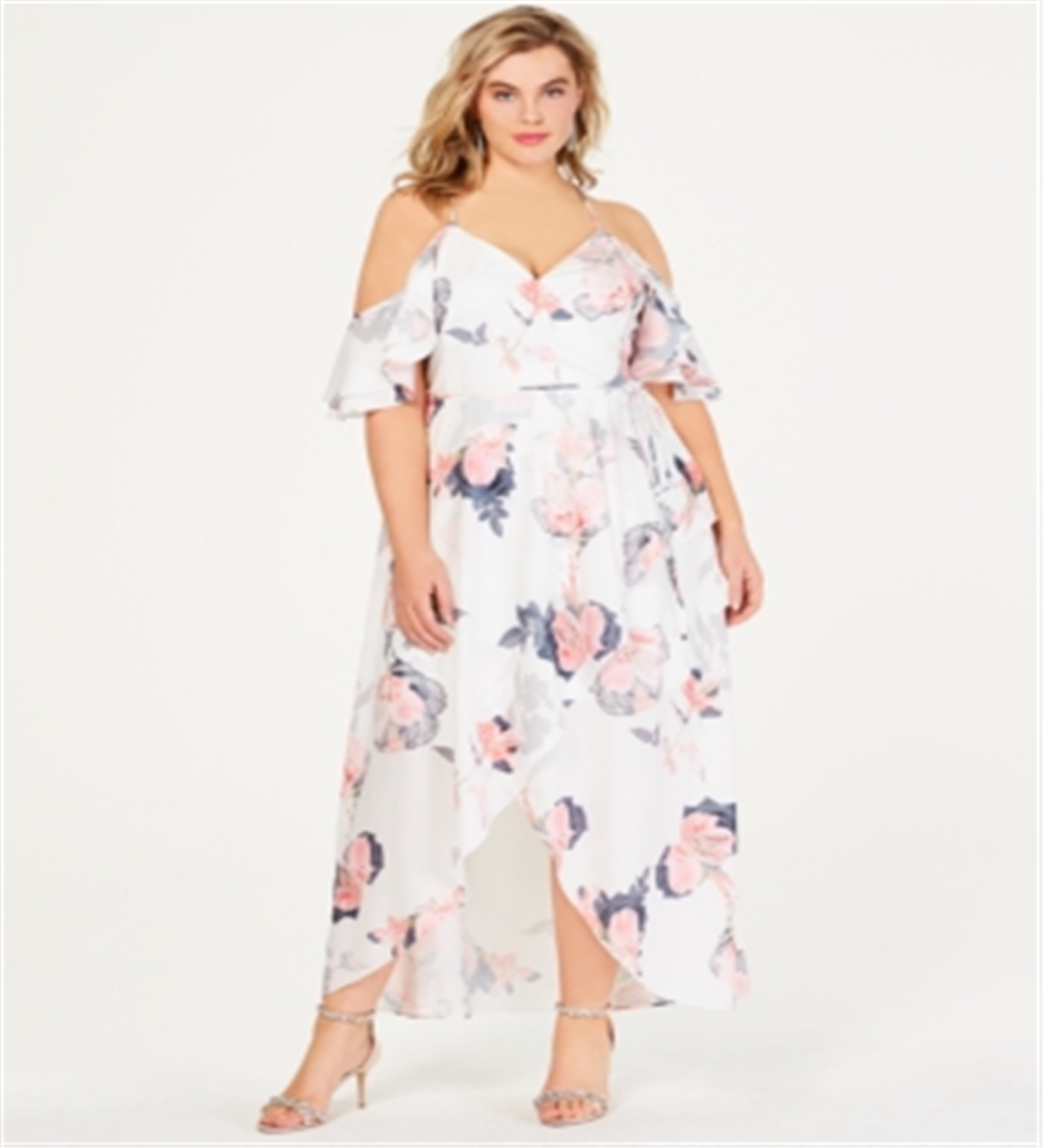 City Chic Women's Lily Maxi Dress Pink Size 14/XS