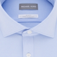 Michael Kors Men's Slim-Fit Non-Iron Perfor Light Blue Size 17.5 3233