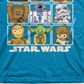 Star Wars Little Boys Squares T-Shirt Turquoise 5