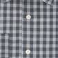 Michael Kors Men's  Airsoft Performance Stretch Check Dress Shirt Rock Gray Size 16.5X34-35