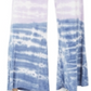 Rewash Juniors' Tie-Dyed Wide-Leg Pants Purple Size Large