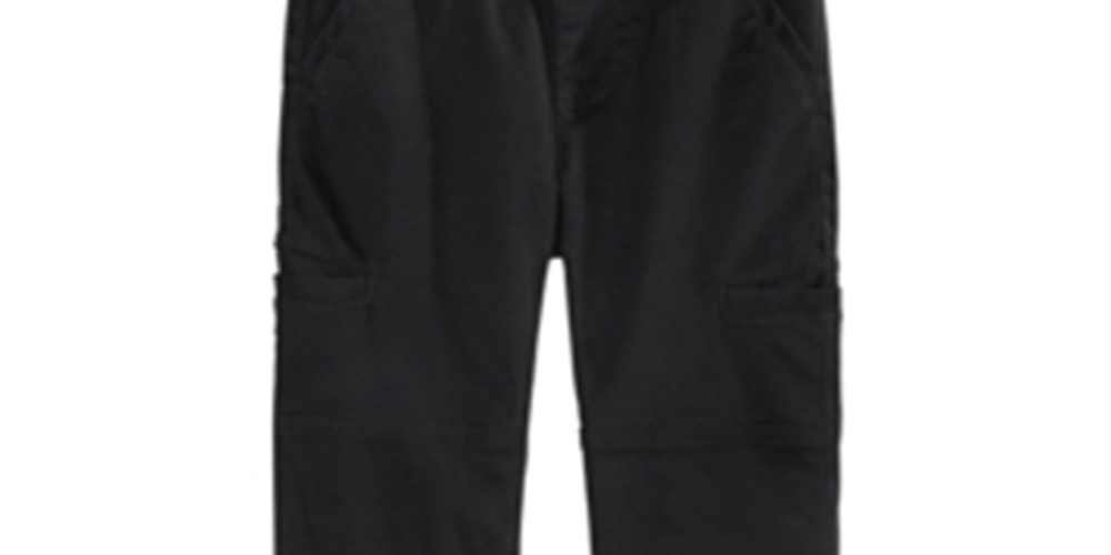 Epic Threads Little Boy's Stretch Twill Cargo Joggers Black Size 5