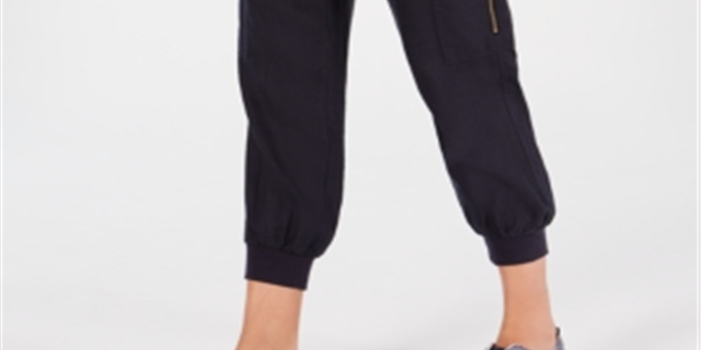 Tommy Hilfiger Women's Linen Cargo Pants Blue Size XX-Large