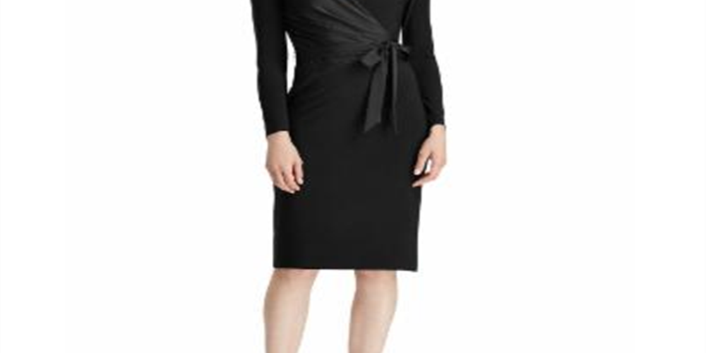 Ralph Lauren Women's Special Occasion Dress Black Size 18