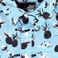 Lost Men's Shirt Button Down Print Short Sleeve Blue Size Small