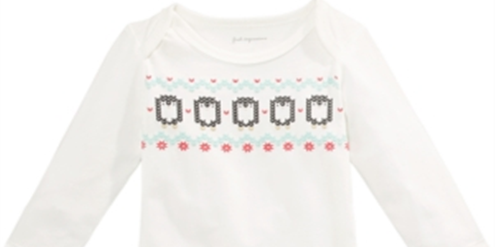First Impressions Baby Boy's Penguins Bodysuit White Size 6-9 MOS