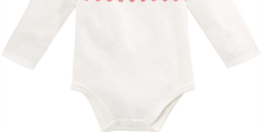 First Impressions Baby Boy's Penguins Bodysuit White Size 6-9 MOS