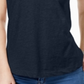 Style & Co Women's V Neck Pocket T-Shirt Blue Size Petite S