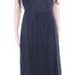 Alfani Women's Lace Midi Dress Navy Size 10
