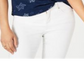 Style & Co Women's Printed V Neck T-Shirt Blue Size Petite Small