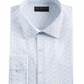 Alfani Men's Regular Fit Geo Print Dress Shirt Blue Size M