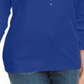 Karen Scott Women's Grommet-Embellished Top Ultra Blue Size XXL
