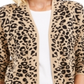 JM Collection Women's Patterned Cardigan Sweater Black Size Petite L