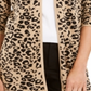 JM Collection Women's Patterned Cardigan Sweater Black Size Petite L