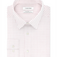 Calvin Klein Men's Stretch Print Dress Shirt Crimson Red Size 16X34-35