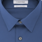 Calvin Klein Men's Slim-Fit Stretch Flex Collar Dress Shirt  Blue Size 15X32-33