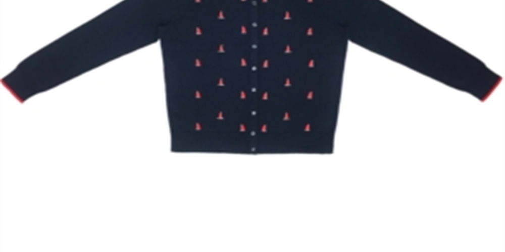 Charter Club Women's Boat Button Cardigan  Navy Size Large