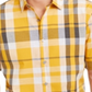 Alfani Men's Printed Shirt  -Treasure Gold Yellow Size Medium