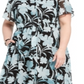 Alfani Women's Printed Shirtdress Blue Size -3X