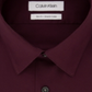 Calvin Klein Men's Slim-Fit Stretch Flex Collar Dress Shirt Wine Size 17.5X34-35