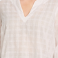 Michael Kors Women's Plus Cotton Tie Sleeve Shirt White Size 1X