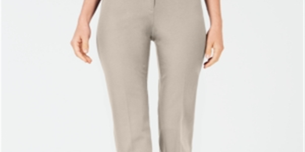 Alfani Women's Bi Stretch Hollywood Skinny Pants Beige Size 12 Petite