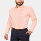 Tommy Hilfiger Men's Logo Graphic Collared Dress Shirt Orange Size 14.5X32-33