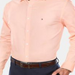 Tommy Hilfiger Men's Logo Graphic Collared Dress Shirt Orange Size 14.5X32-33