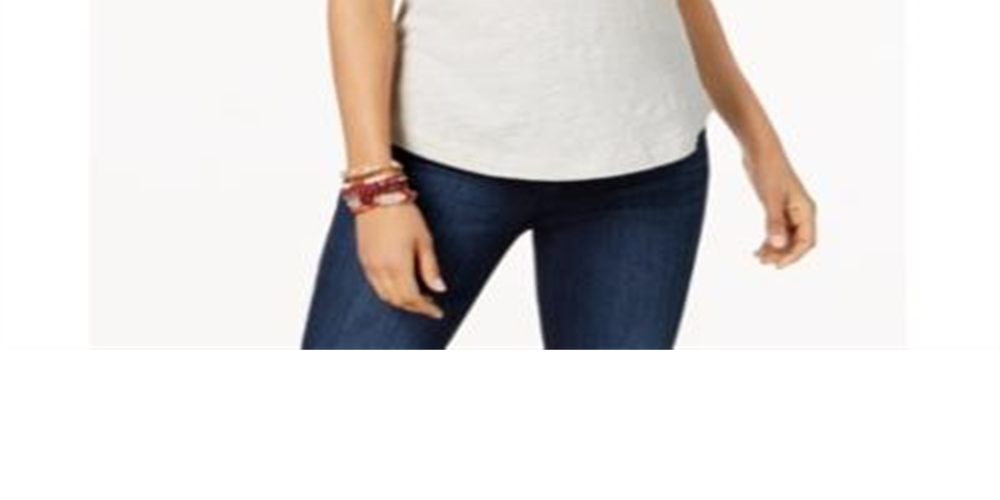 Style & Co Women's Cuffed Sleeve Cotton T-Shirt Size XX-Large