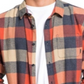 Quiksilver Men's Motherfly Long Sleeve Flannel Shirt Pink Size Small