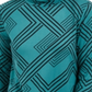 JM Collection Women's Printed Turtleneck Top Green Size Petite S
