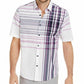Alfani Men's Varied Plaid Shirt White Size Small