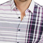 Alfani Men's Varied Plaid Shirt White Size Small