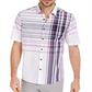 Alfani Men's Varied Plaid Shirt White Size Small