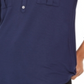 Style & Co Women'ss Heather Cuffed V Neck Blouse Top Blue Size Small